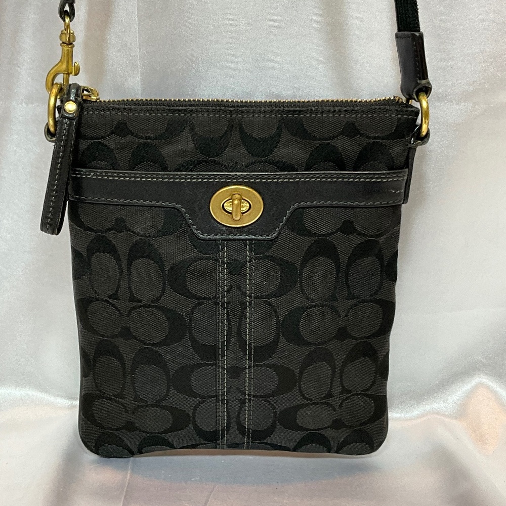 Coach? black crossbody mail style bag.    30-A3d